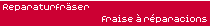 Reparaturfr&auml;ser - fraise &agrave; r&eacute;paracions